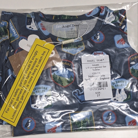 ANGEL DEAR - Bamboo L/S New England National Parks Patches, Various Sizes - Picture 4 of 5